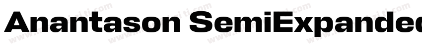 Anantason SemiExpanded Bold字体转换